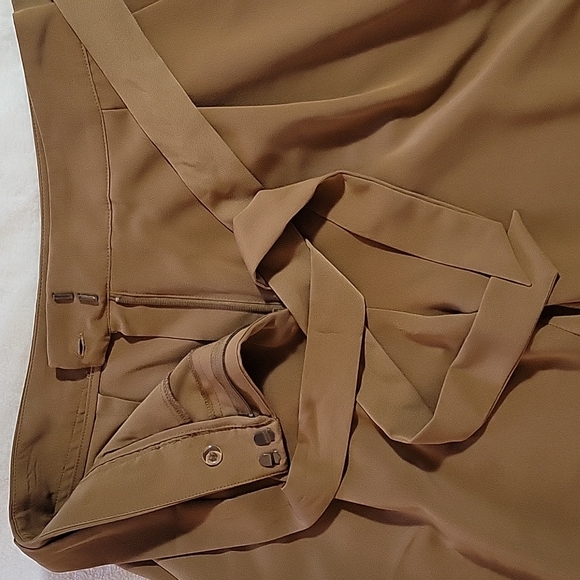 TAN COLOR HIGH WAISTED DRESS PANTS - Picture 3 of 14